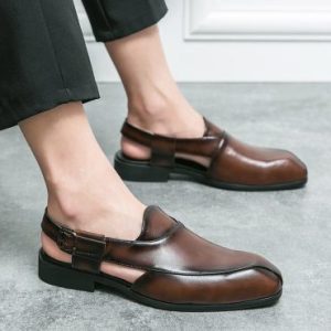 Summer Fashion High Quality Genuine Leather Sandals for Men