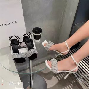 SUPER HOT WOMEN'S HIGH HEEL SANDAL SHOES WITH 7 STEEL POINTED SOLES