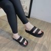 Leather sandals with 2 straps, super pretty, super HOT sandals