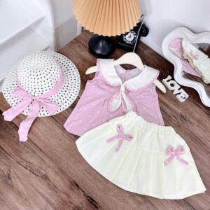 Dress set with hat(MOQ 14)