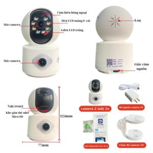 Yoosee 2-Eye Camera Views 2 Screens