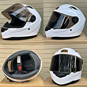 Racing helmet white