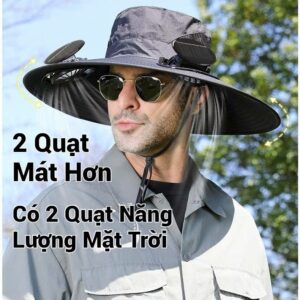 Air Conditioning Hat With 2 Fans