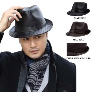 Leather Fedora Hat for Men
