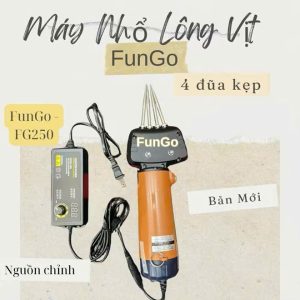 Powered duck plucking machine