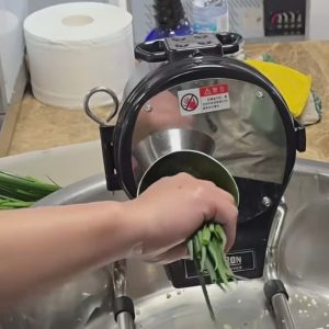 Electric stainless steel motor onion slicer