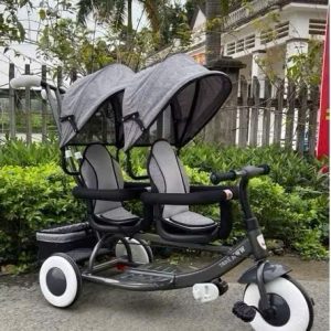 3-wheel double stroller