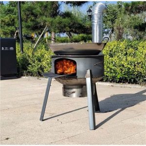 Smart wood stove with full accessories